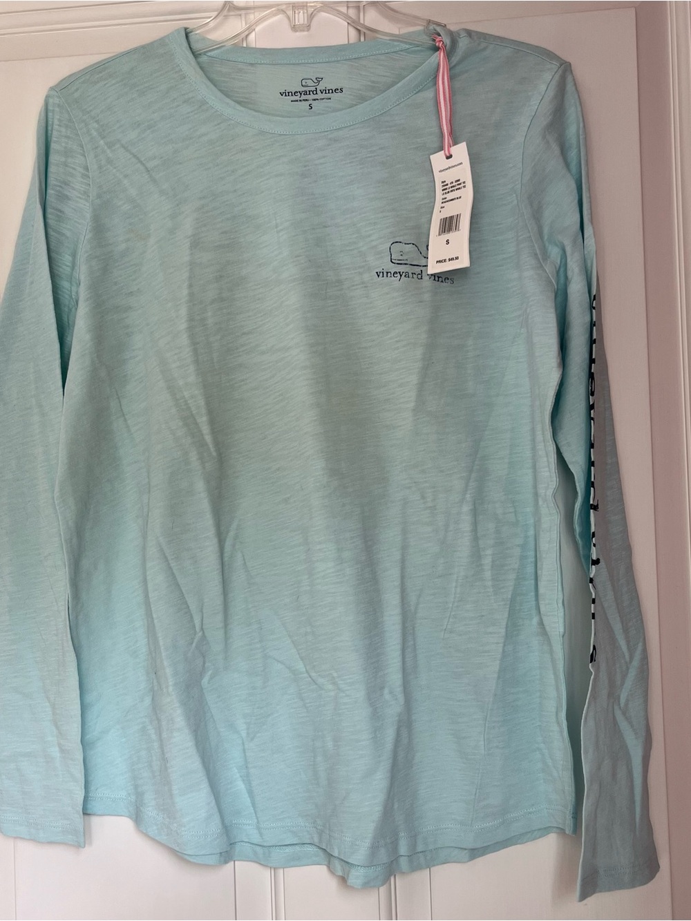 Vineyard Vines, Women’s Light Blue Long Sleeve Tee